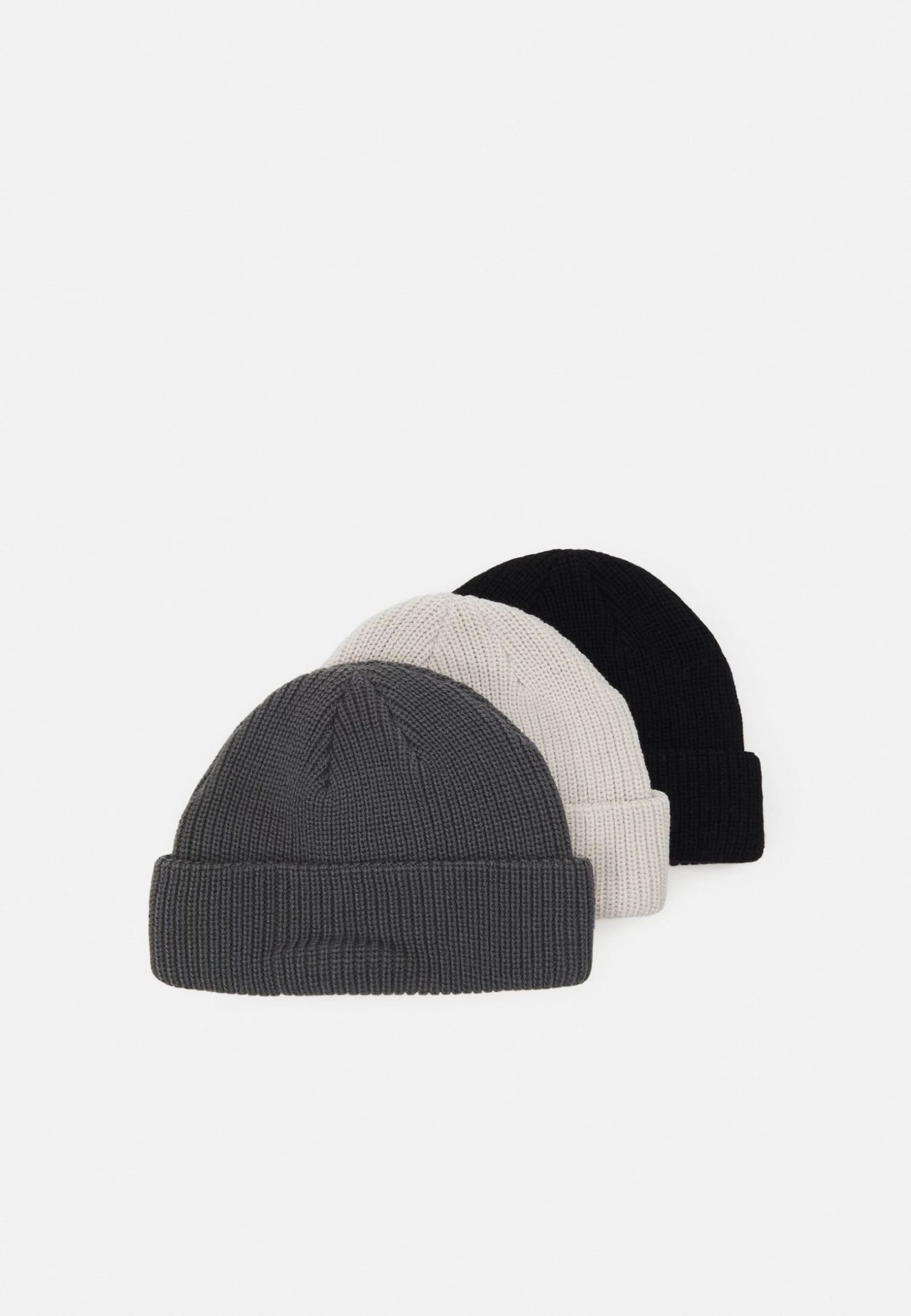 Pier One Unisex 3 Pack - Gorro - Black/Dark Grey/Off-White/ 4 Pier One Unisex 3 Pack - Gorro - Black/Dark Grey/Off-White/ - Imagen 2