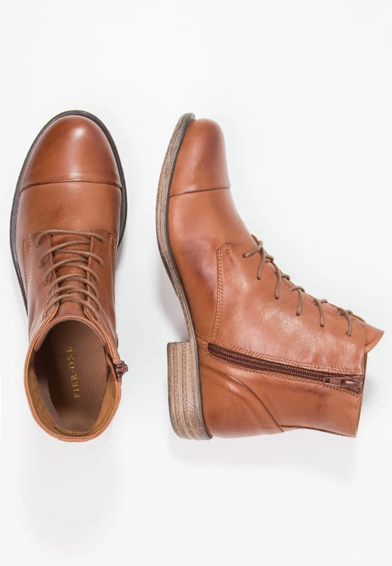 Pier One Botines Con Cordones - Brandy 5 Pier One Botines Con Cordones - Brandy - Imagen 3