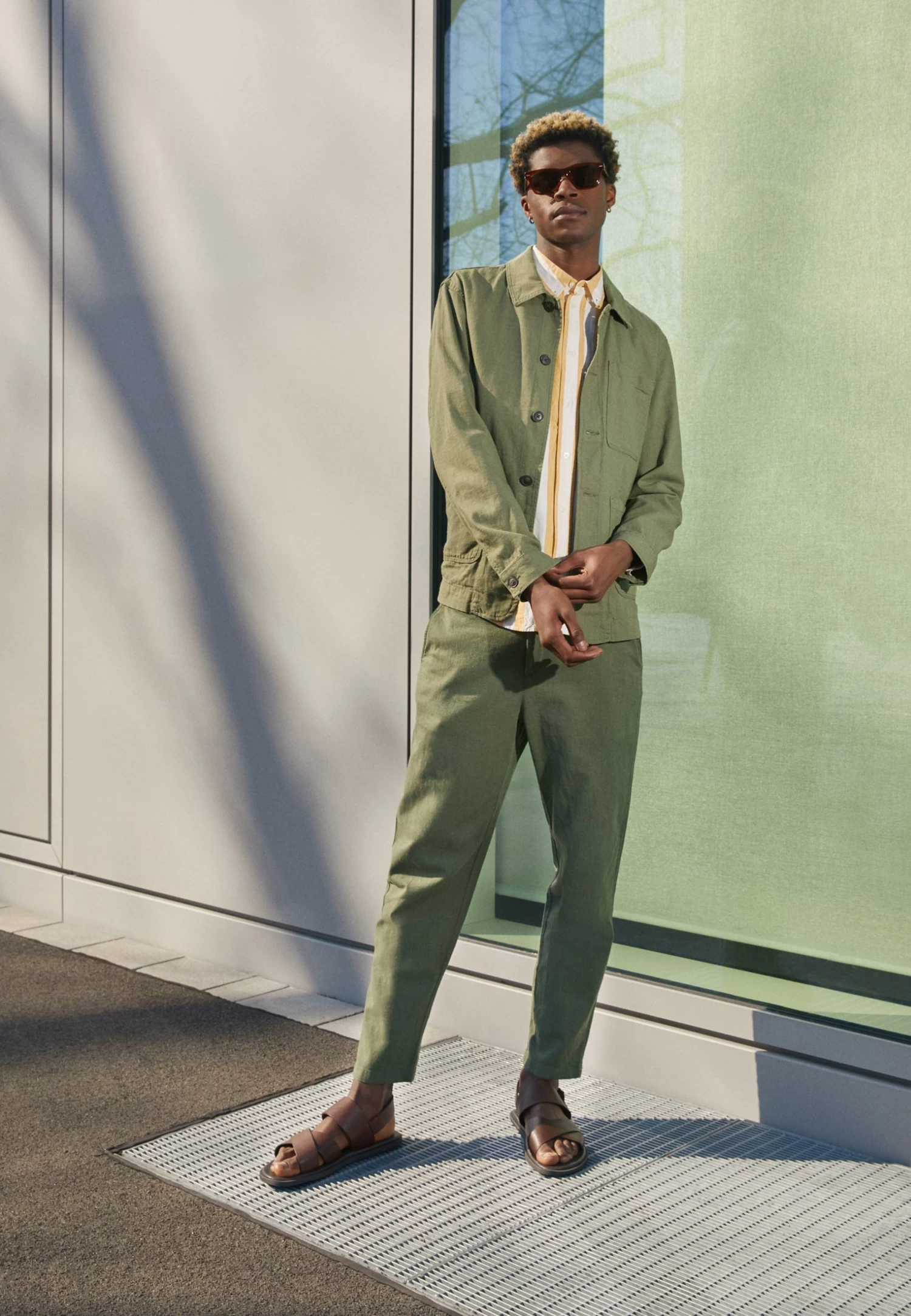 Pier One Unisex - Sandalias - Cognac 5 Pier One Unisex - Sandalias - Cognac - Imagen 3