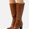 Pier One Leather- Botas De Tacón - Cognac -Pier One Ventas 0fd46fcb2ca24b8aa6cbf963cf96a7f2