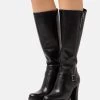 Pier One Leather- Botas De Tacón - Black 1 Pier One Leather- Botas De Tacón - Black -Pier One Ventas 10a0ad900540424489fa511dcaf51962