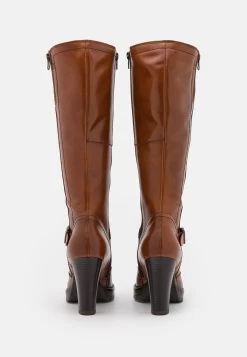 Pier One Leather- Botas De Tacón - Cognac -Pier One Ventas 15cd9aca37c24520887417c629b27eb2