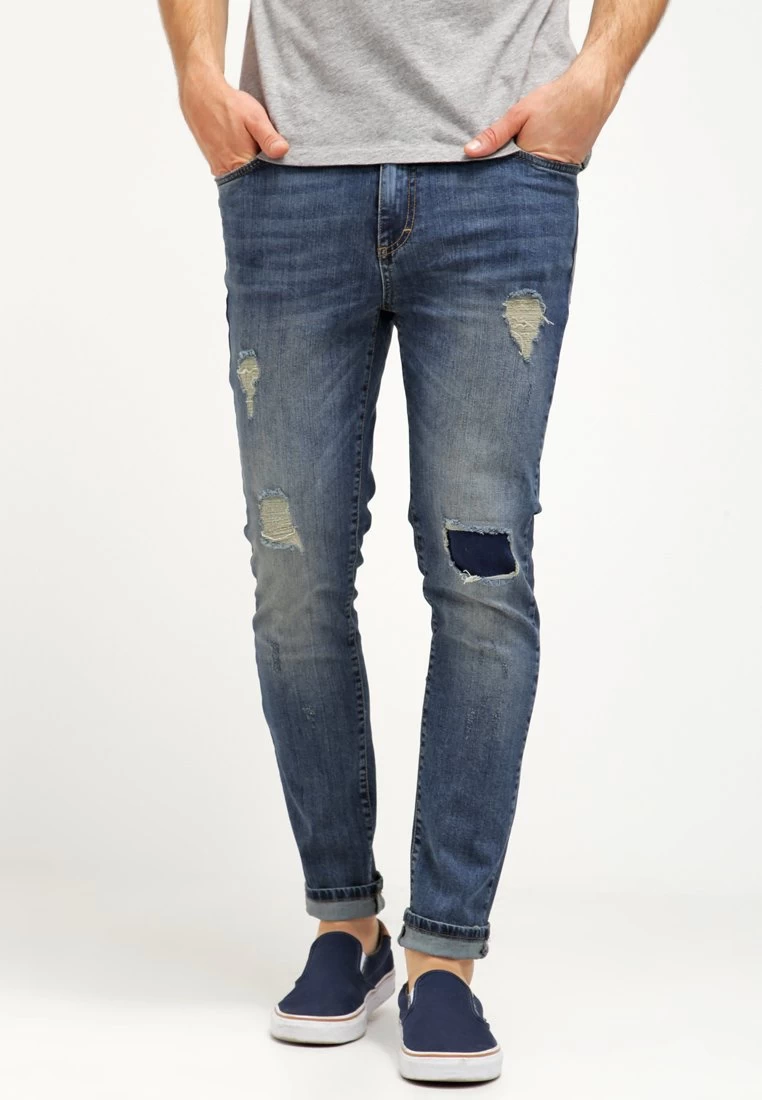 Pier One Vaqueros Slim Fit - Destroyed Denim 3 Pier One Vaqueros Slim Fit - Destroyed Denim