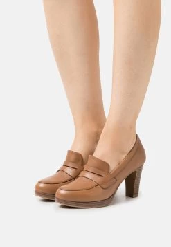 Pier One Leather- Tacones - Cognac
