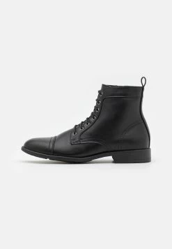 Pier One Botines Con Cordones - Black