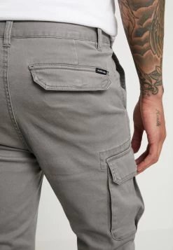 Pier One Cuffed Skinny Trouser- Pantalones Cargo - Grey -Pier One Ventas 435cf21acb894cf8af9bc2488e971496