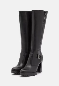 Pier One Leather- Botas De Tacón - Black 10 Pier One Leather- Botas De Tacón - Black -Pier One Ventas 487615a3a2a14c3e975bbf3b4c2d2783