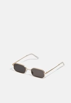 Pier One Unisex - Gafas De Sol - Gold-Coloured/Black