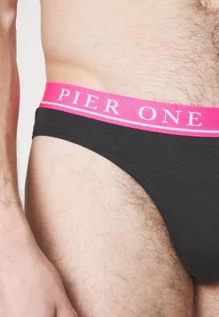 Pier One Branded Waistband Briefs 3 Pack - Braguitas - Black -Pier One Ventas 5e810e5c70554e669daddd4114c5752f