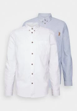 Pier One 2 Pack - Camisa - White/Light Blue -Pier One Ventas 645ebd8a655b4f1c832198d0ae9d009a