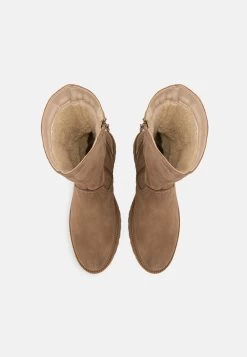 Pier One Leather Winter Boot - Botas - Taupe -Pier One Ventas 6764689a7b054af99a293cad010b9f7b