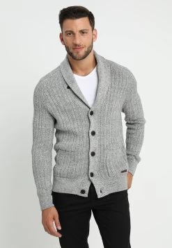 Pier One Chaqueta De Punto - Mottled Dark Grey