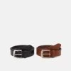Pier One Leather 2 Pack - Cinturón - Cognac/Black -Pier One Ventas 7792092386d1430fbebc6bfbacb57a33