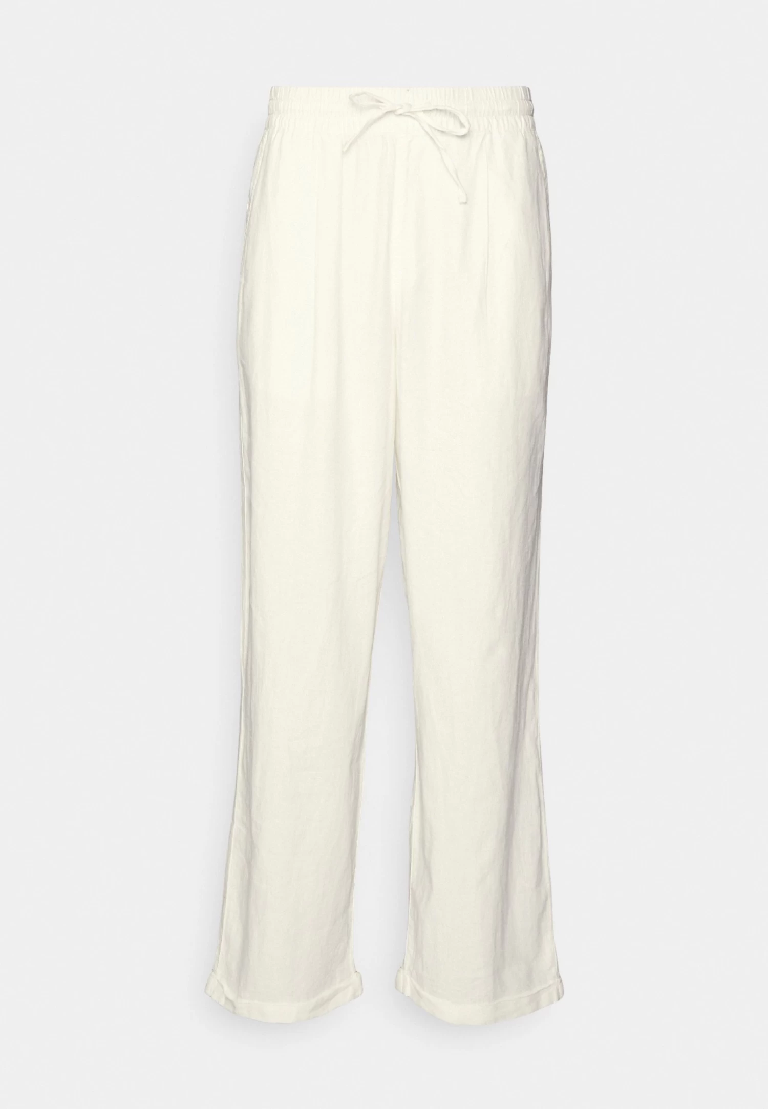 Pier One Drawcord Trousers Linen Blend - Pantalones - White 7 Pier One Drawcord Trousers Linen Blend - Pantalones - White - Imagen 5