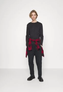 Pier One 5 Pack - Camiseta De Manga Larga - Black/White/Olive