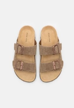 Pier One Leather Unisex - Pantuflas - Stone -Pier One Ventas 8a668f54d8c54cffbe49465b492ae069