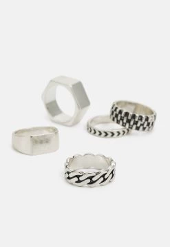 Pier One 5 Pack - Anillo - Silver-Coloured -Pier One Ventas 8d765d0dc02544e08b7f412c9180c920