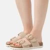 Pier One Leather - Sandalias Planas - Beige -Pier One Ventas 98cc450a5d874ddda1e7aca019439050