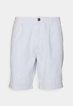 Pier One Pleated Seersucker Short - Shorts - Blue -Pier One Ventas a020ce1da6b84bd9bdafa40d5705abc0