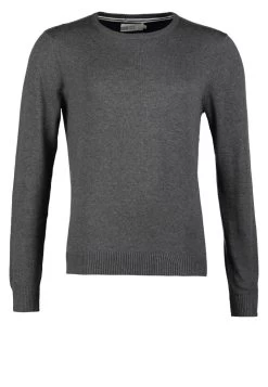 Pier One Basic Crewneck - Jersey De Punto - Dark Grey Melange -Pier One Ventas a544139b03e5432e9796573c491ff748