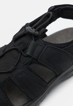 Pier One Leather - Sandalias De Senderismo - Black -Pier One Ventas ab894321bfec480fbf3db5c6bf0d1f1f