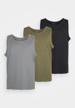 Pier One 3 Pack- Top - Black/Grey/Khaki -Pier One Ventas ae4213f1ac454df194eeab2b43abcae7