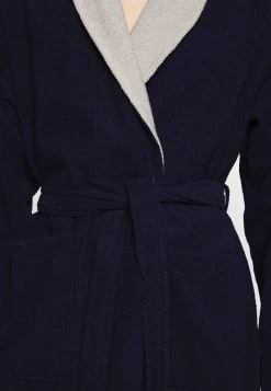 Pier One Shawl Towel Bathrobe - Albornoz -Dark Blue -Pier One Ventas b2d1f380240f4cd8892f17a5c0efe1d5