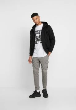 Pier One Cuffed Skinny Trouser- Pantalones Cargo - Grey -Pier One Ventas bcf6802fe30f4fe39e862b57575270b4