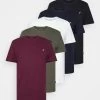 Pier One Unisex 5 Pack - Camiseta Básica - White/Brown/Dark Blue -Pier One Ventas bd6151aea1784537a374fbb05bf4ae08