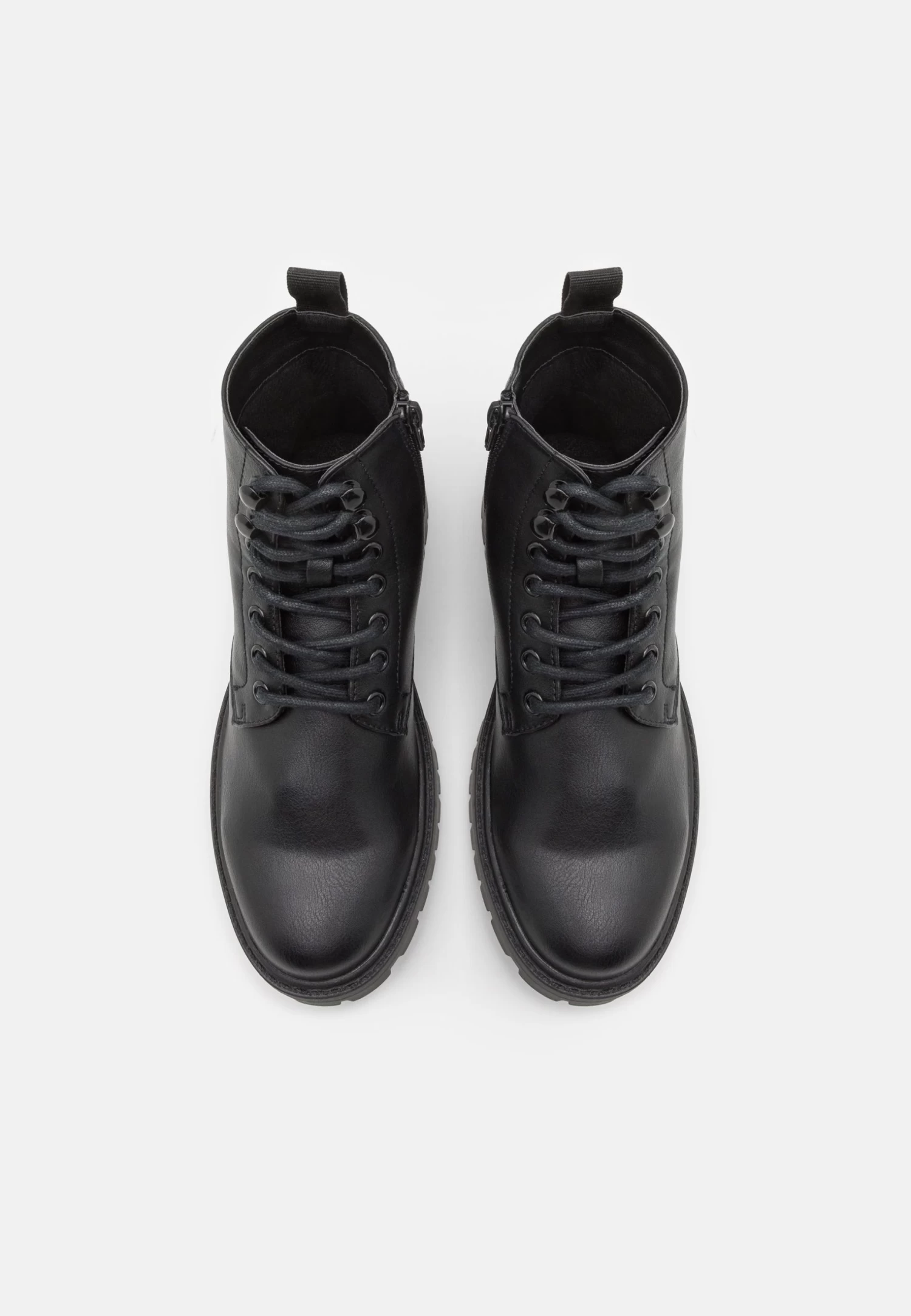 Pier One Unisex - Botines Con Cordones - Black 6 Pier One Unisex - Botines Con Cordones - Black - Imagen 4