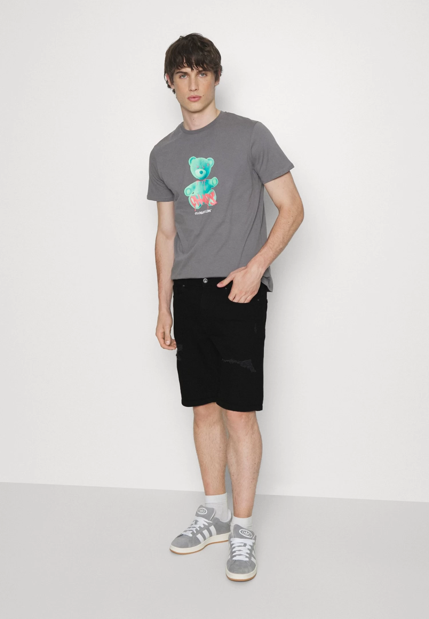 Pier One Unisex 2 Pack - Shorts Vaqueros - Blue/Black Denim 7 Pier One Unisex 2 Pack - Shorts Vaqueros - Blue/Black Denim - Imagen 5