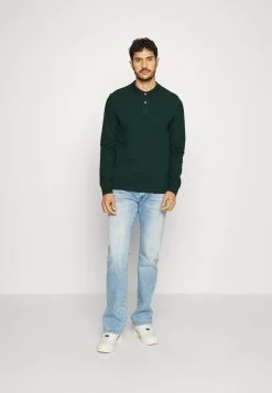 Pier One Long Sleeve 2 Pack- Polo - Dark Grey/Khaki