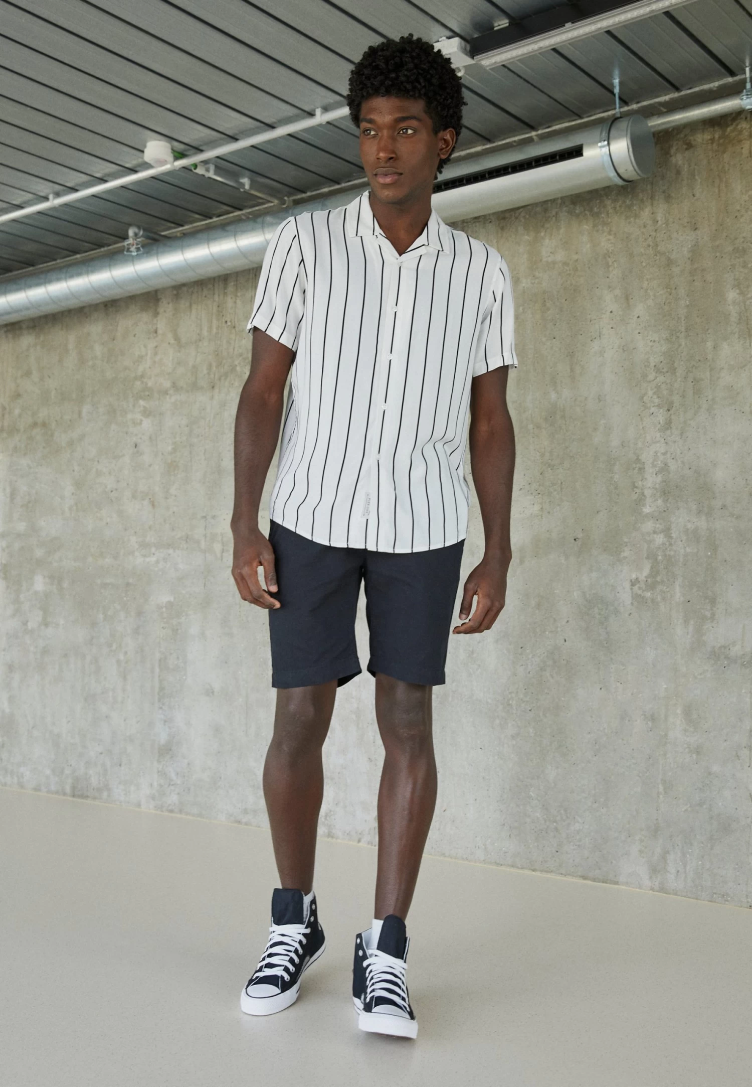 Pier One 2 Pack - Camisa - Black/White 3 Pier One 2 Pack - Camisa - Black/White