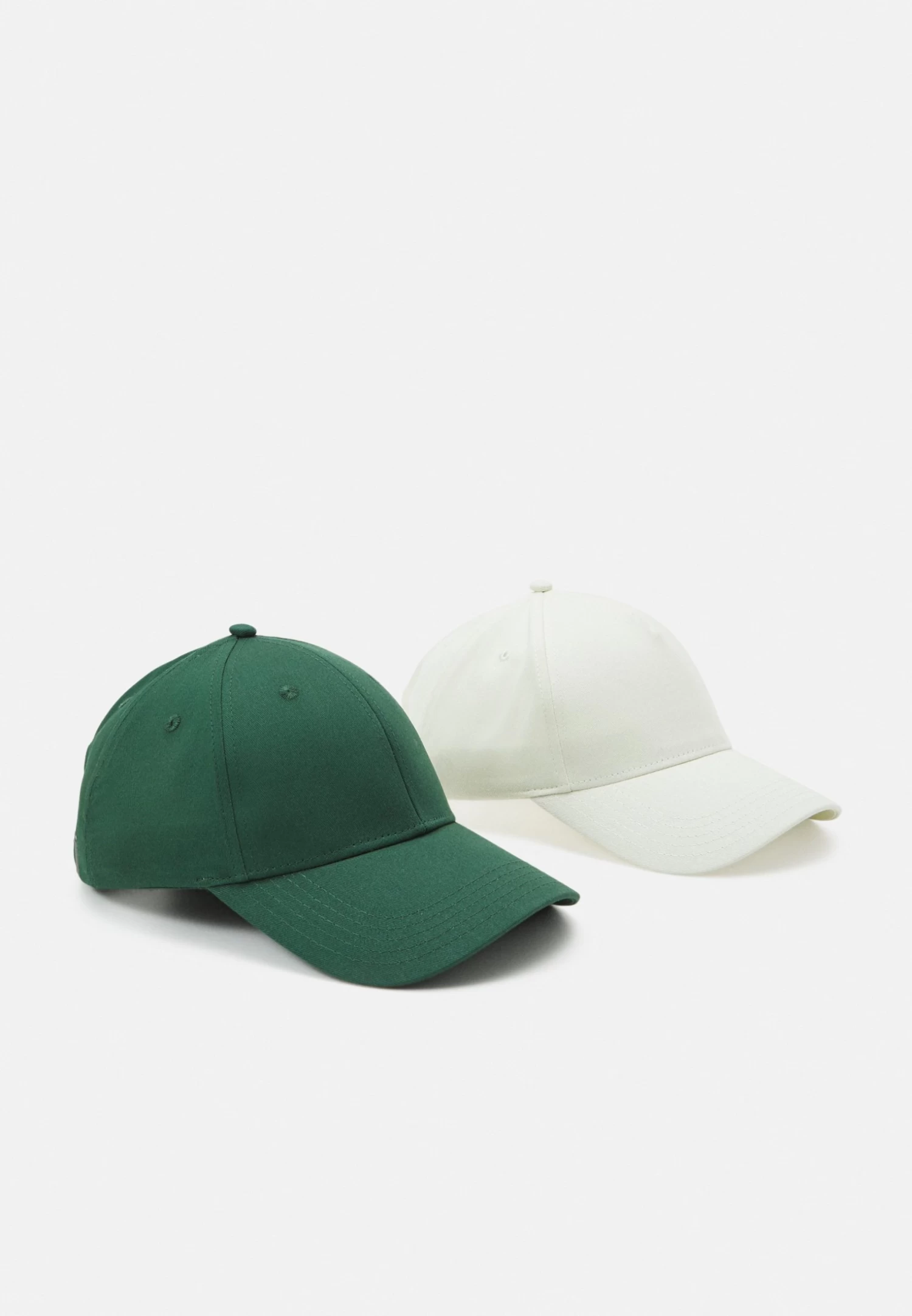 Pier One Unisex 2 Pack - Gorra - Green/Off White 3 Pier One Unisex 2 Pack - Gorra - Green/Off White