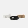 Pier One 3 Pack Unisex - Cinturón - Black/Beige/White -Pier One Ventas f10fc9e66a904f49b76879da1a2190a4