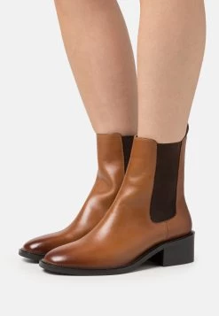Pier One Leather- Botines - Cognac