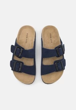 Pier One Leather Unisex - Pantuflas - Dark Blue -Pier One Ventas feb43abb471d45779a9fed9dbe6c4c2c