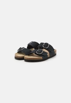 Pier One Leather - Sandalias Planas - Black -Pier One Ventas fefde2b9b36946c6bf099f832a1ca0bd